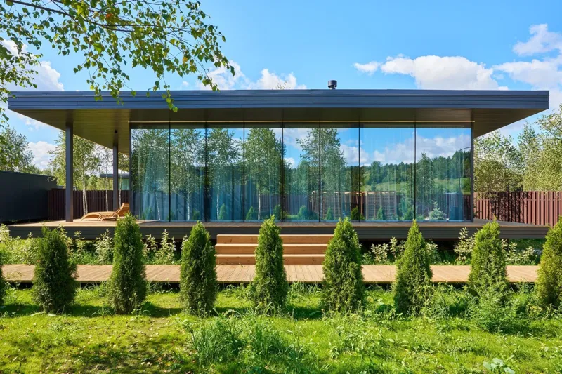 2 дома: GLASSBOX-65 и GLASSBOX-85 на участке 10 сот. — фото 10