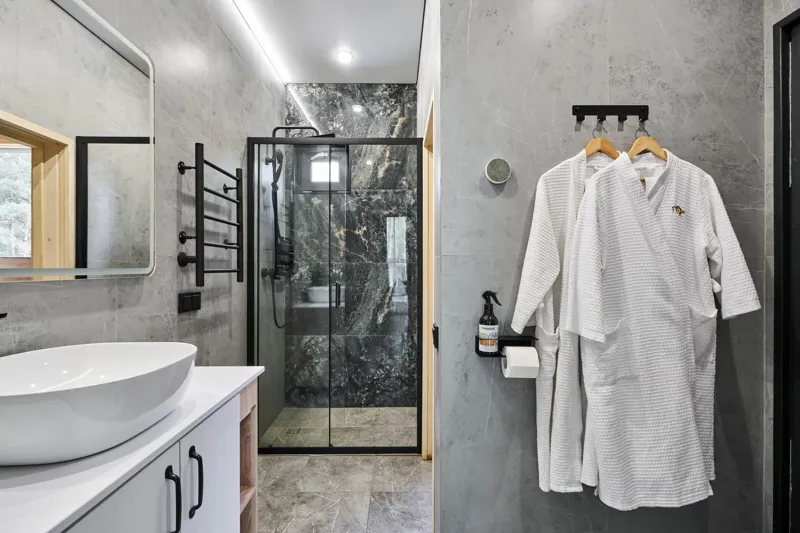GLASSBOX-85 + LATO-65 Sauna на участке 11 сот. — фото 12
