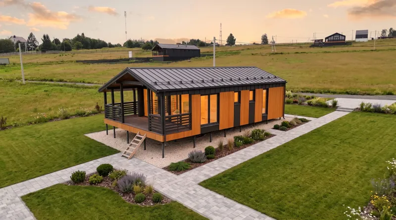 Готовый дом LATO-65 SAUNA на участке 10 соток, участок №472 — фото 2