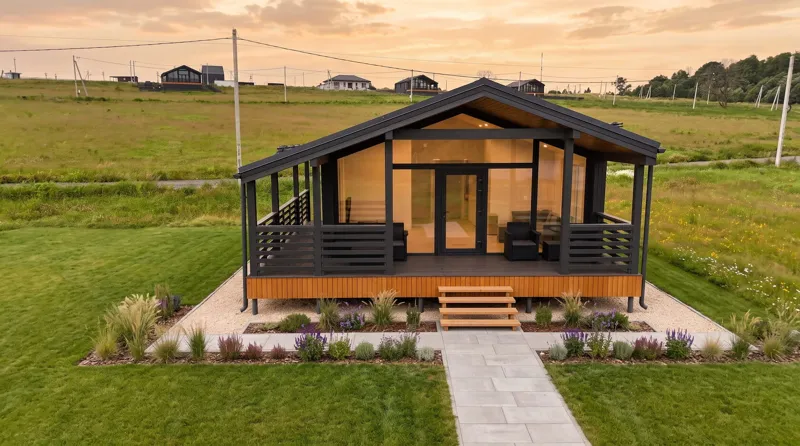 Готовый дом LATO-65 SAUNA на участке 10 соток, участок №472 — фото 3